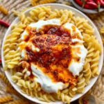 Joghurt Pasta mit Paprika